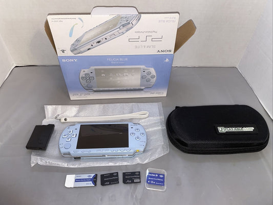 Sony PSP Felicia Blue Blume series PSP-2000 FB Japan CIB NM Rare + Case/Bonus MC