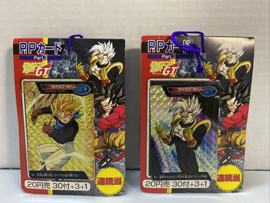 Dragon Ball GT P.P Card Part.3 34 Sheets/Cover 1996 Carddass New Lot Of 2 Amada