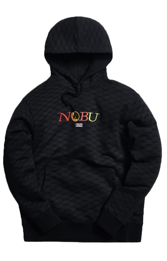 Size Medium - KITH x Nobu Multi Logo Hoodie - Black KH2391-100 w/ Tags Rare NM